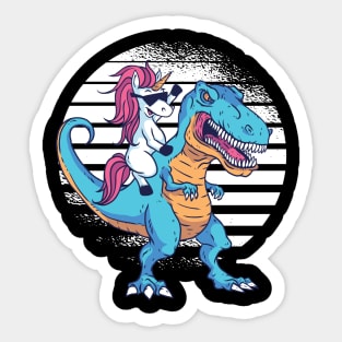 UNICORN cute T-REX dinosaur funny Sticker